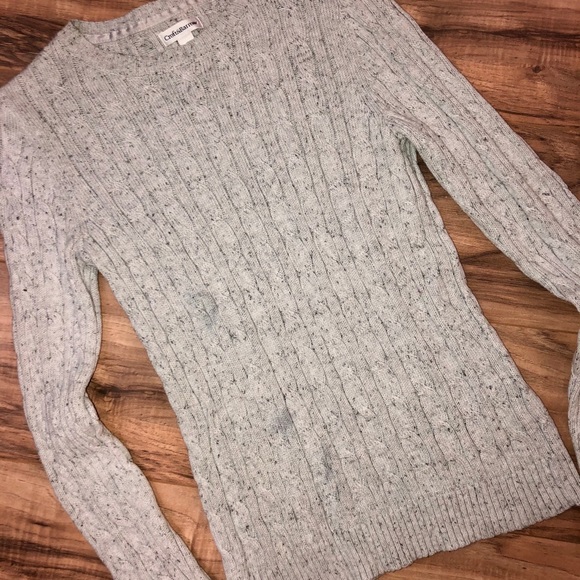 Croft & Borrow Grey Cable Knit Sweater - Picture 8 of 10